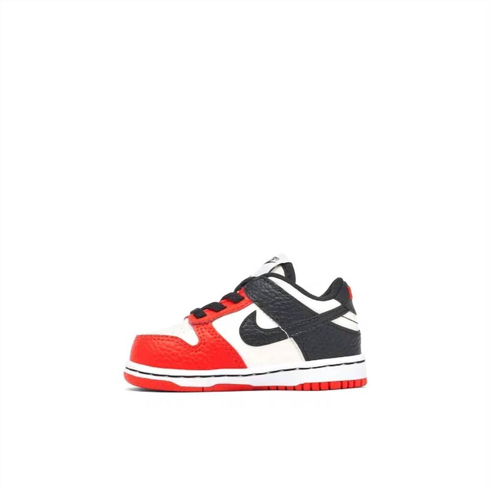 NEW NIKE kids dunk low “chicago” sneakers in red